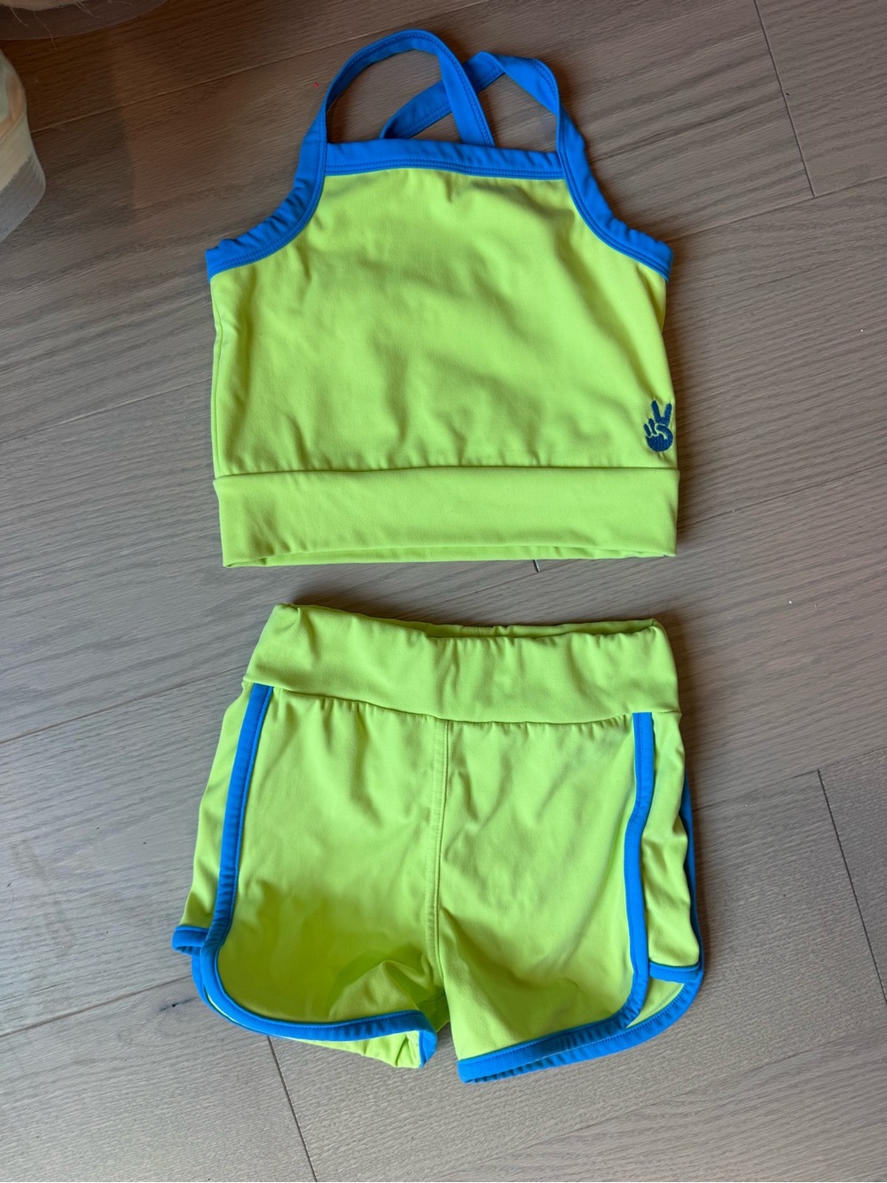 Little Wedgies Neon Yellow Dance Outfit 7/8